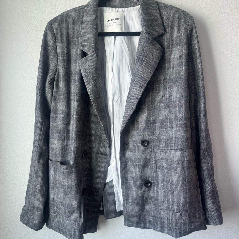 McGuire Gray Plaid Blazer